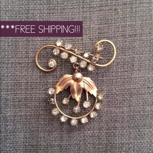 Vintage, Sterling w/ gold overlay, Vermeil Pin